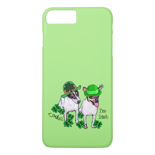 Toy Fox Terrier St Pattys Case-Mate iPhone Case (Back)