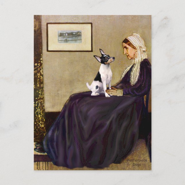 Toy Fox Terrier - Whistler's Mother Postcard (Front)