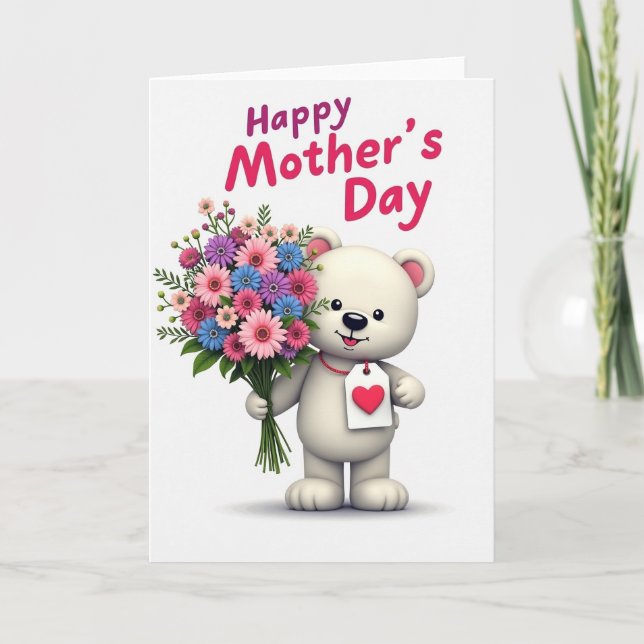 Toy Friend Mothers Day Bouquet Card (Front)