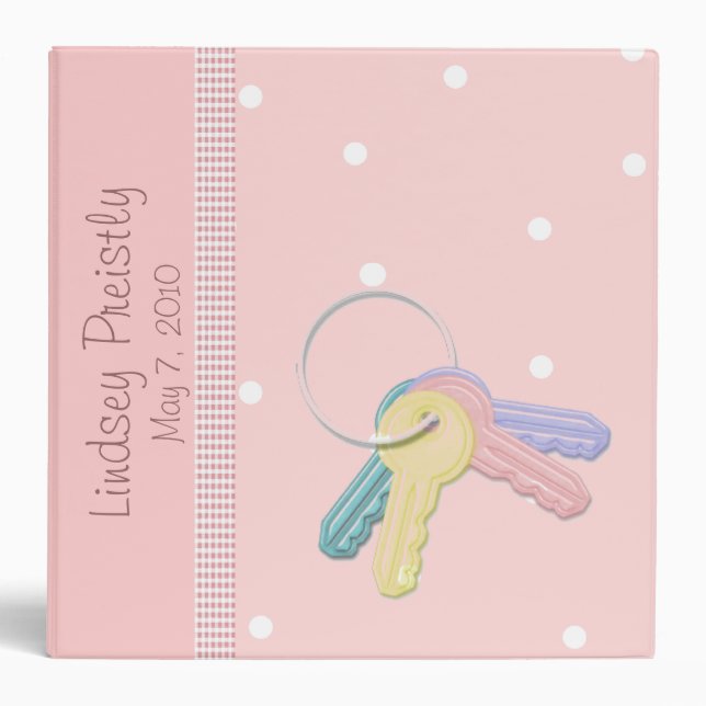 Toy Keys Baby Photo Album Binder (Front)