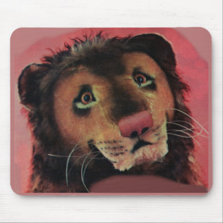 toy lion head mouse pad