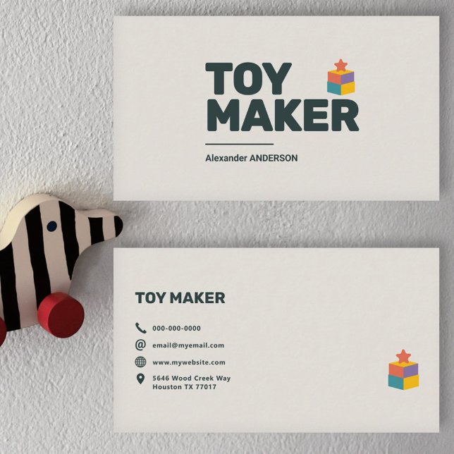 Toy Maker Business Card (Toy Maker Business Card)