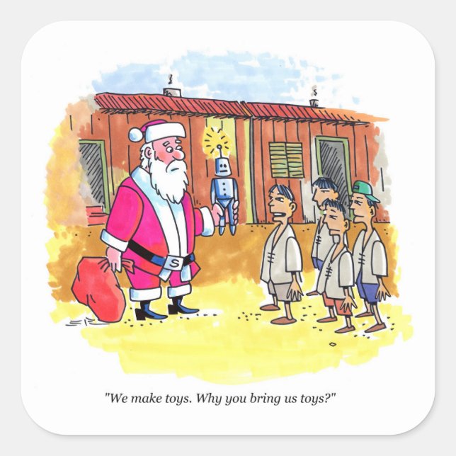 Toy Makers large square stickers (Front)