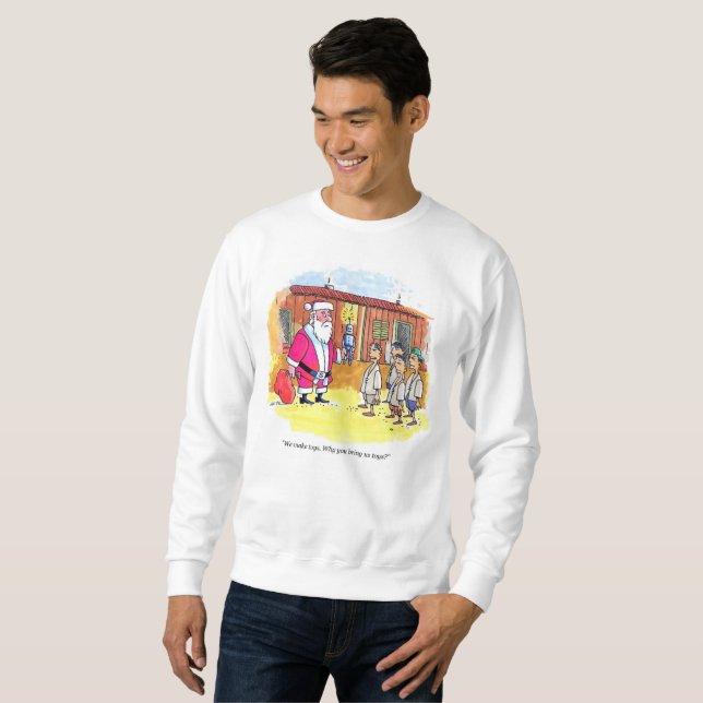 Toy Makers men white sweatshirt (Front Full)