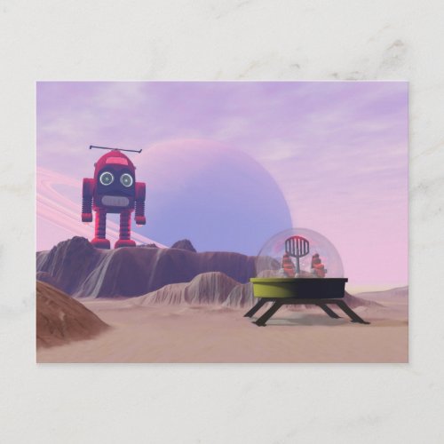 Toy Moon Walker Scene Postcard