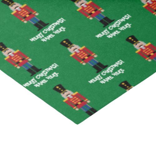 Toy nutcracker Christmas wrapping tissue paper 
