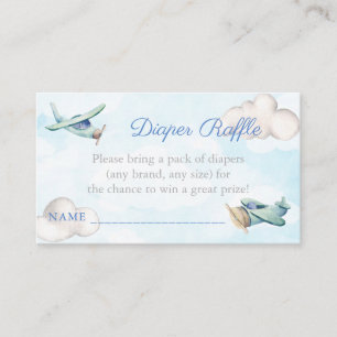Toy Plane Bring A Pack Of Diapers Baby Shower Enclosure Card