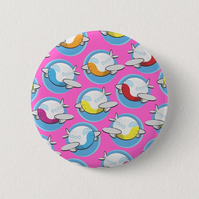 Toy Planes Pinback Button (Front)