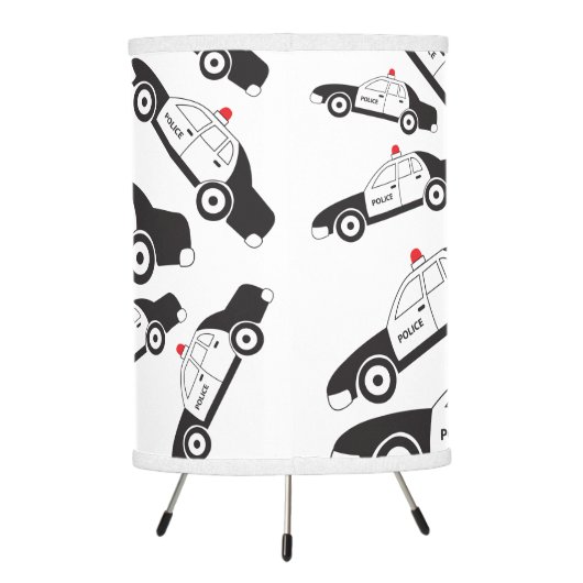 Toy Police Car Design Tripod Lamp (Back)