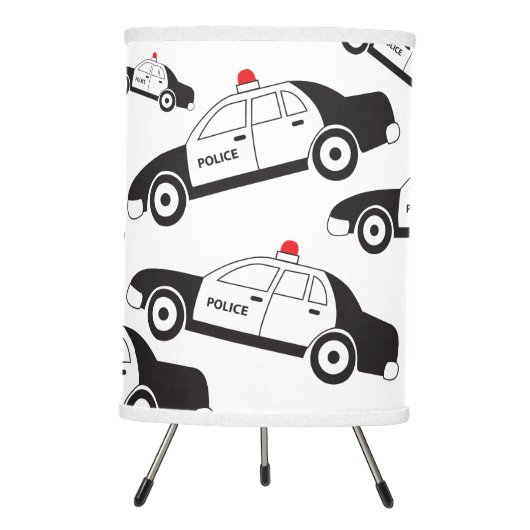 Toy Police Car Design Tripod Lamp (Front)