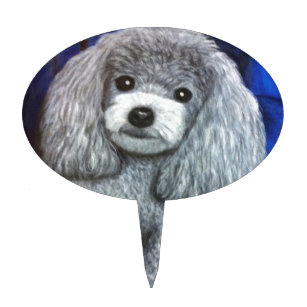 poodle cake topper