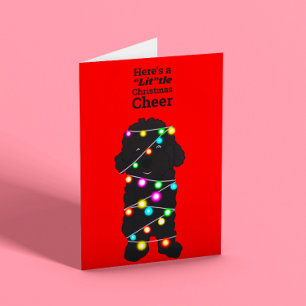 Toy Poodle Christmas Holiday Card