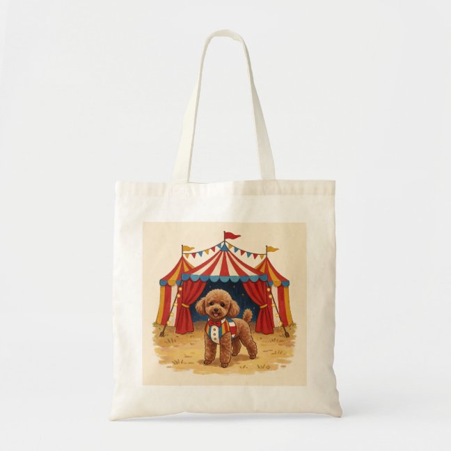 Toy Poodle Circus Tent Show Tote Bag