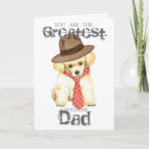 Toy Poodle Dad Card