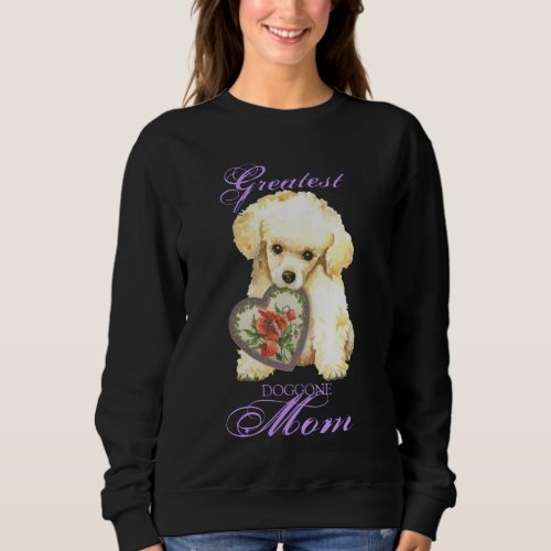 Toy Poodle Heart Mom Sweatshirt