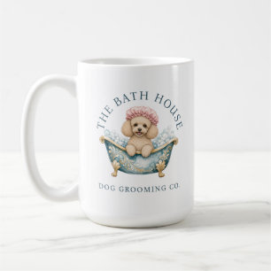 Toy Poodle In Bath Cute Dog Groomer Mug