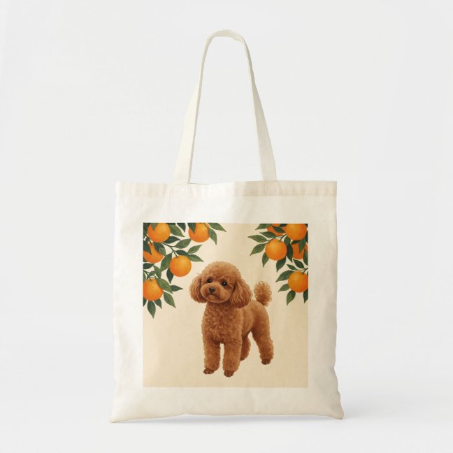 Toy Poodle Orange Grove Pick Tote Bag