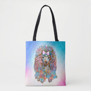 Toy Poodle - pastel oils Tote Bag
