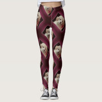 Toy poodle puppy art leggings