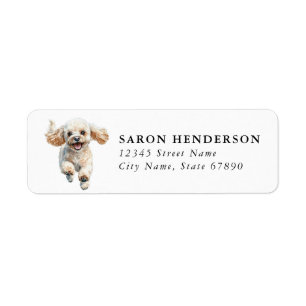 Toy Poodle Return Address Labels
