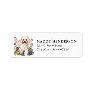 Toy Poodle Return Address Labels