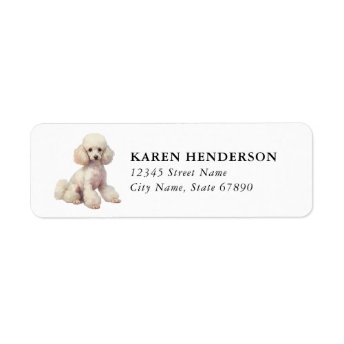 Toy Poodle Return Address Labels
