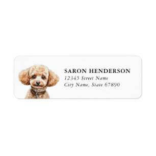 Toy Poodle Return Address Labels