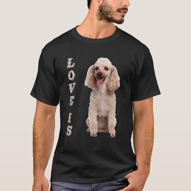 Toy Poodle Women Men Kids Dog Mom Dad Love Pet Pre T-Shirt (Front)