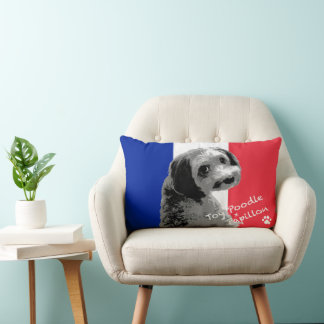 Toy Poodle x Papillon Lumbar Pillow