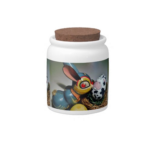 Toy Rabbit and  cow egg Candy Jar