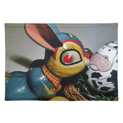 Toy Rabbit and  cow egg Cloth Placemat