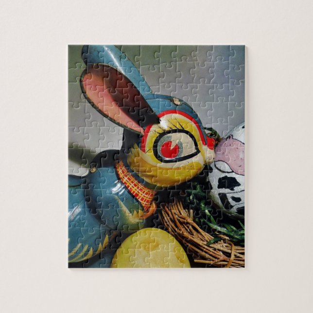 Toy Rabbit and  cow egg Jigsaw Puzzle (Vertical)