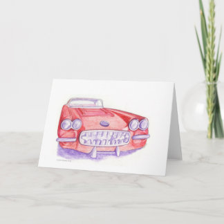 Toy Red Car Card