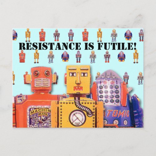 Toy Robot Custom Postcards
