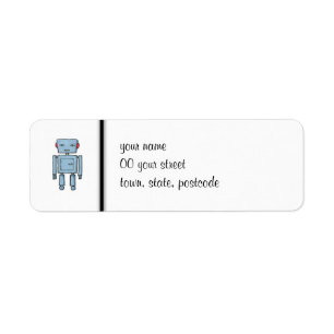 Toy Robot Return Address Label