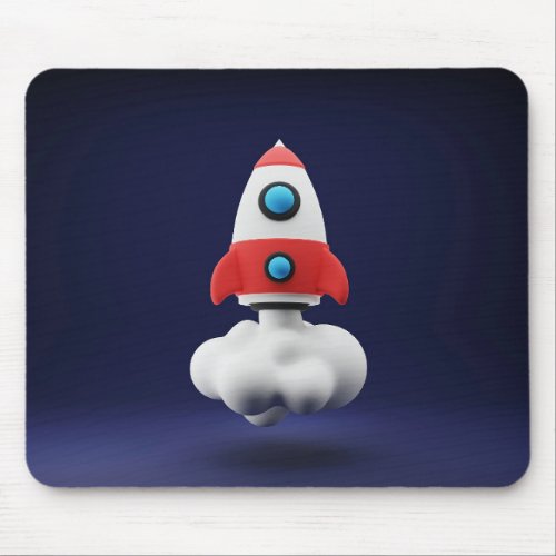 Toy Rocket Ship Mouse Pad