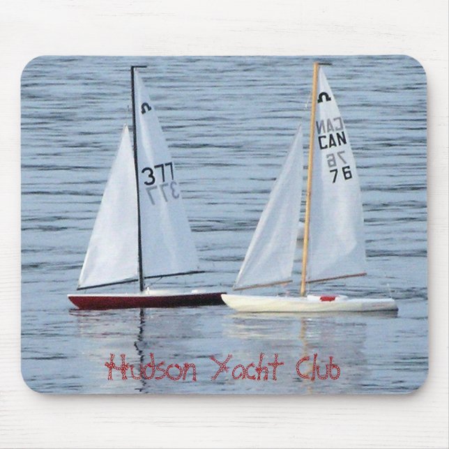 Toy Sailboats Mouse Pad by MaddyLane Designs (Front)