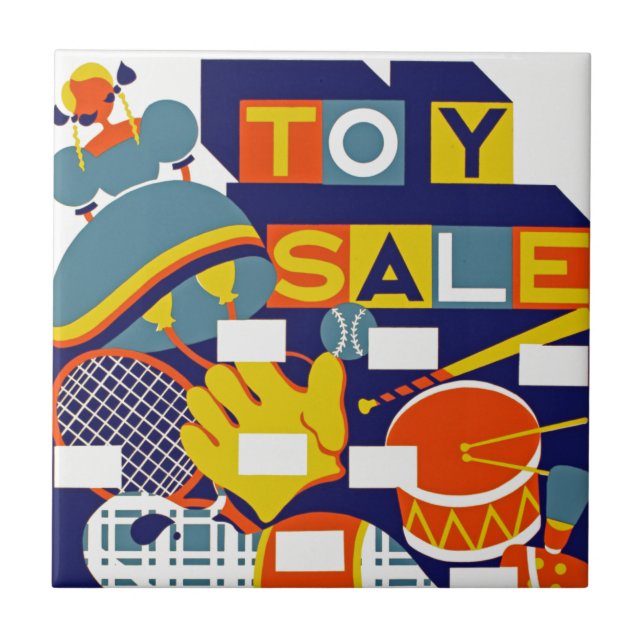 Toy Sale Ceramic Tile (Front)