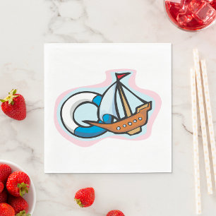 Toy Ship Napkins