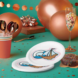 Toy Ship Paper Plates