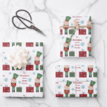 Toy Soldier Child Name Love Santa Christmas Wrapping Paper Sheets<br><div class="desc">Toy Soldier Child Name Love Santa Christmas. Gift wrap with your child's name from Santa. Personalise the text to your requirements.</div>