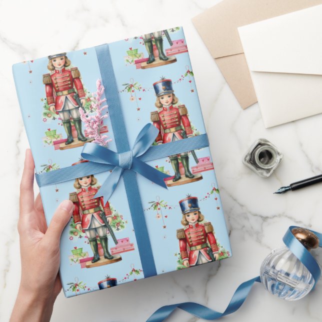 Toy Soldier Christmas Tree Wrapping Paper (Gifting)