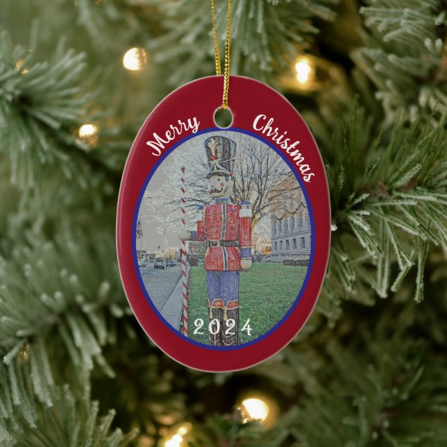 TOY SOLDIER / NUTCRACKER  FIGURE CERAMIC ORNAMENT (Tree)