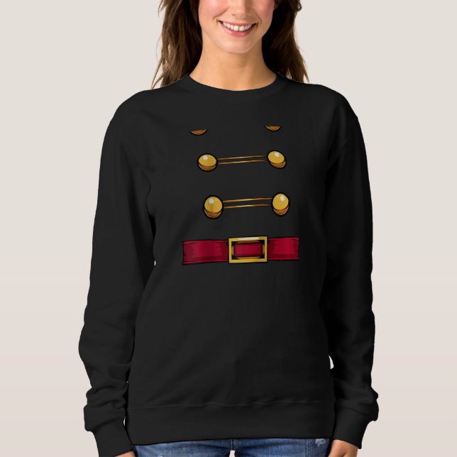 Toy Soldier Nutcracker Uniform Costume Christmas A Sweatshirt (Front)
