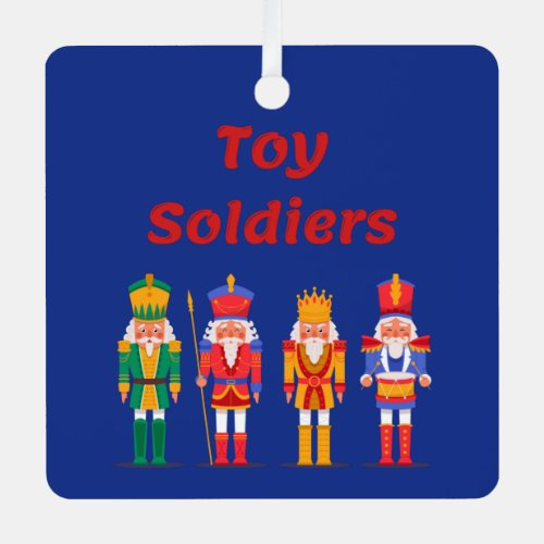 Toy Soldier Nutcrackers Metal Ornament