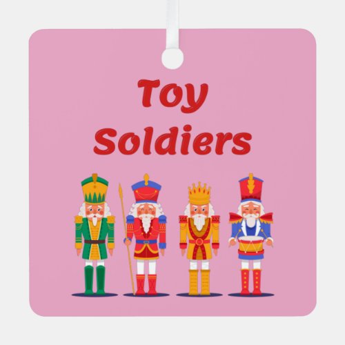 Toy Soldier Nutcrackers Metal Ornament