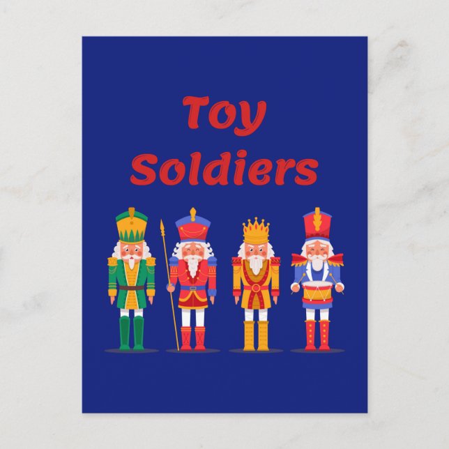 Toy Soldier Nutcrackers  Postcard (Front)