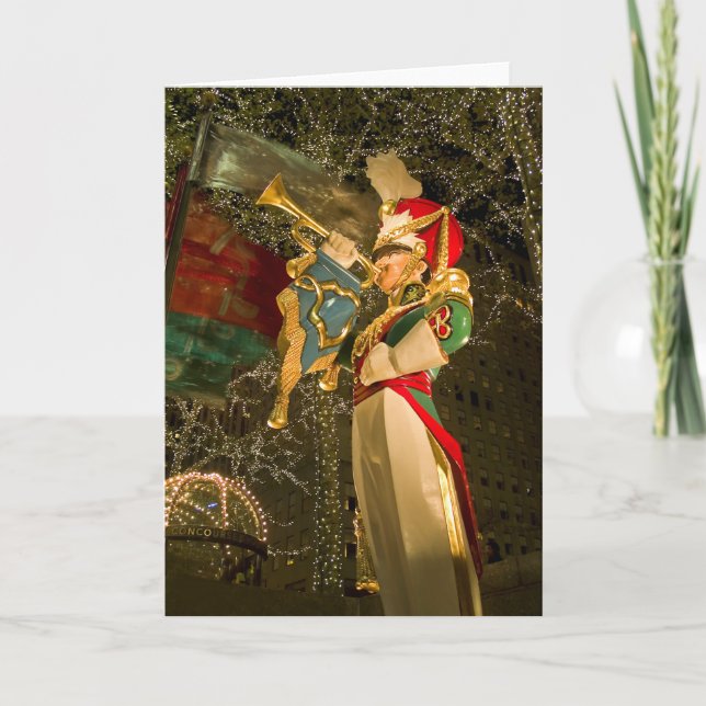 Toy Soldier Rockefeller Center Holiday Card (Front)