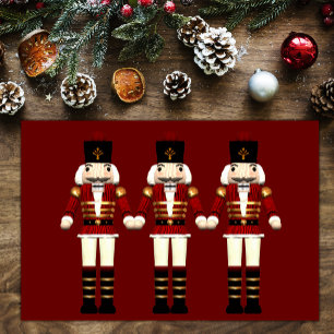 Toy Soldiers Nutcracker Christmas Red Placemat