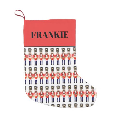 Toy Soldiers Small Christmas Stocking